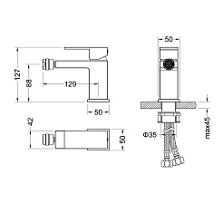 Timo Смеситель для биде Selene 2062/00F – фотография-2